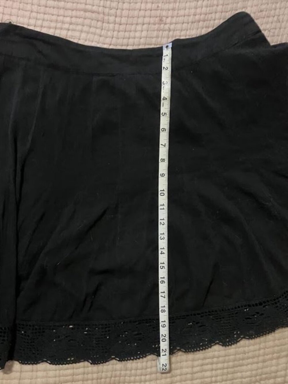 Black French Boho skirt - Picture 6 of 6